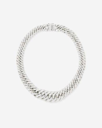 Chain Gradient Necklace Silver 47 cm