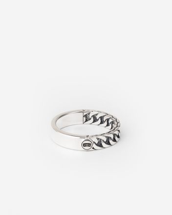 Esther Small Dual Ring Zilver