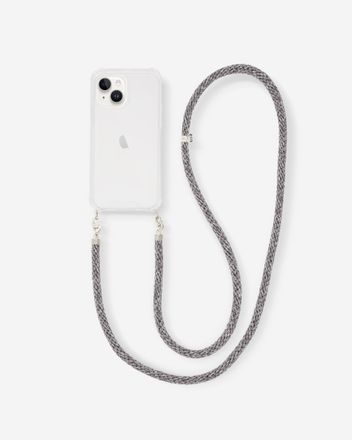 Phone Cord Silver Grey