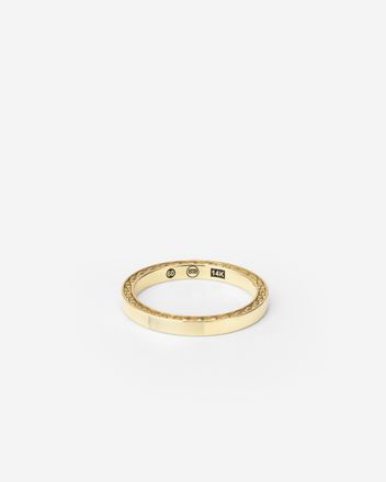 George Mini Smooth Ring 14kt Gold