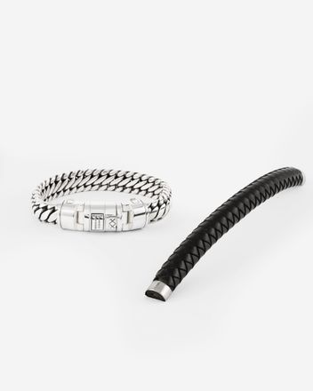 Armband Ben Customized Set Silber & Leder