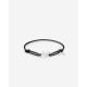 Chain XS Cord Bracelet Silver Black