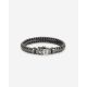 Armband Ben XS Zwart Rhodium Shine Zilver