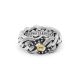 Ring Nathalie Black Spinel Limited Silver Gold 14ct