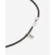 George XS Necklace Black Rhodium Silver