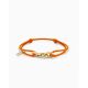 Koord Armband Katja Verguld Oranje