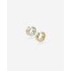 Barbara Dual Hoops Set Silver Gold Plated