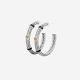 Earrings Ellen Limited Hoop Silver Gold 14ct
