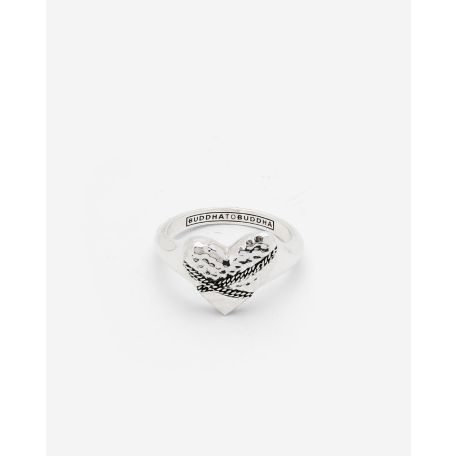 Ring Hart Chainlinked Zilver