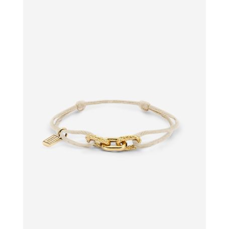 Koord Armband Katja Verguld Beige