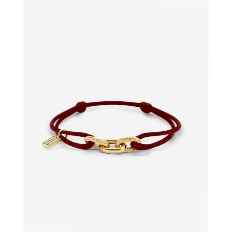Koord Armband Katja Verguld Rood
