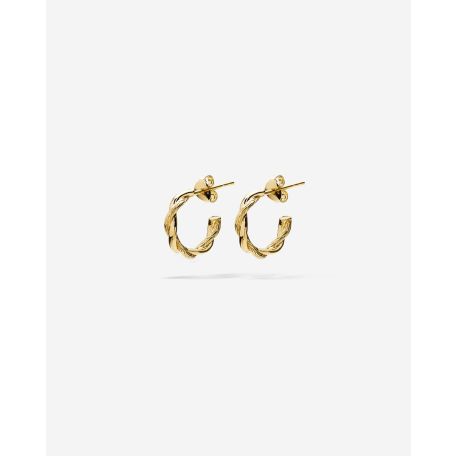 Hoops Katja Twist Gold Plated Set
