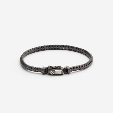 Armband Ben Mini Black Rhodium Zilver