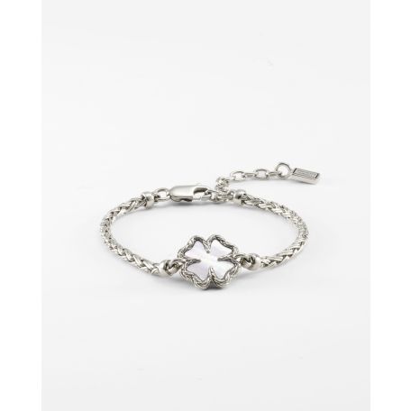 Bracelet Katja Clover Mother of Pearl Silver