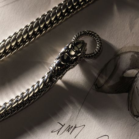 Armband Ben XS Schlange Silber