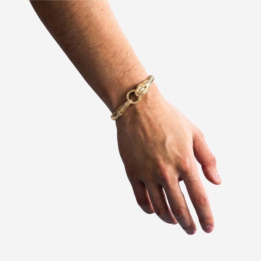 Bracelet Ben XS Snake Gold Plated