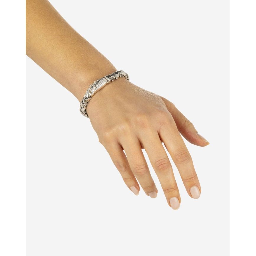 George Texture Bracelet Silver