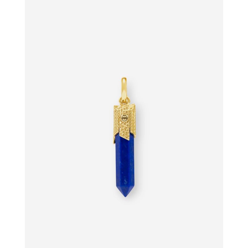 Gemstone Pendant Lapis Lazuli Gold Vermeil