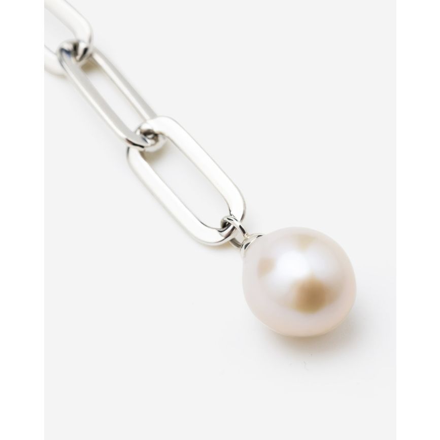 George Multi Chain Y Necklace Silver