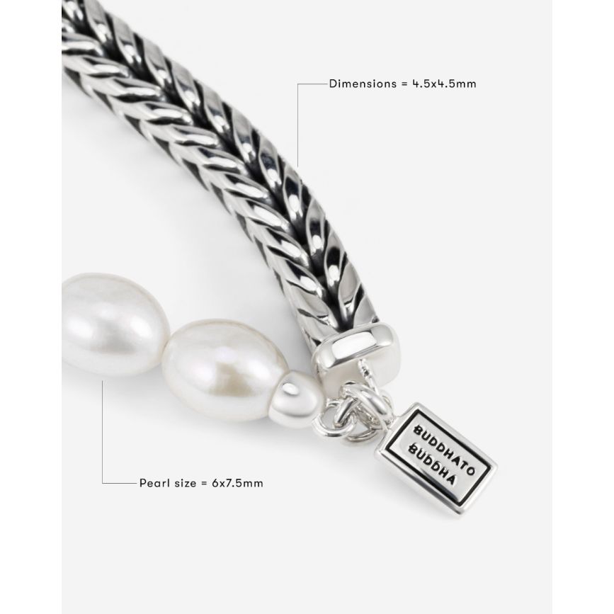 Bracelet Barbara XS Pearl Silver